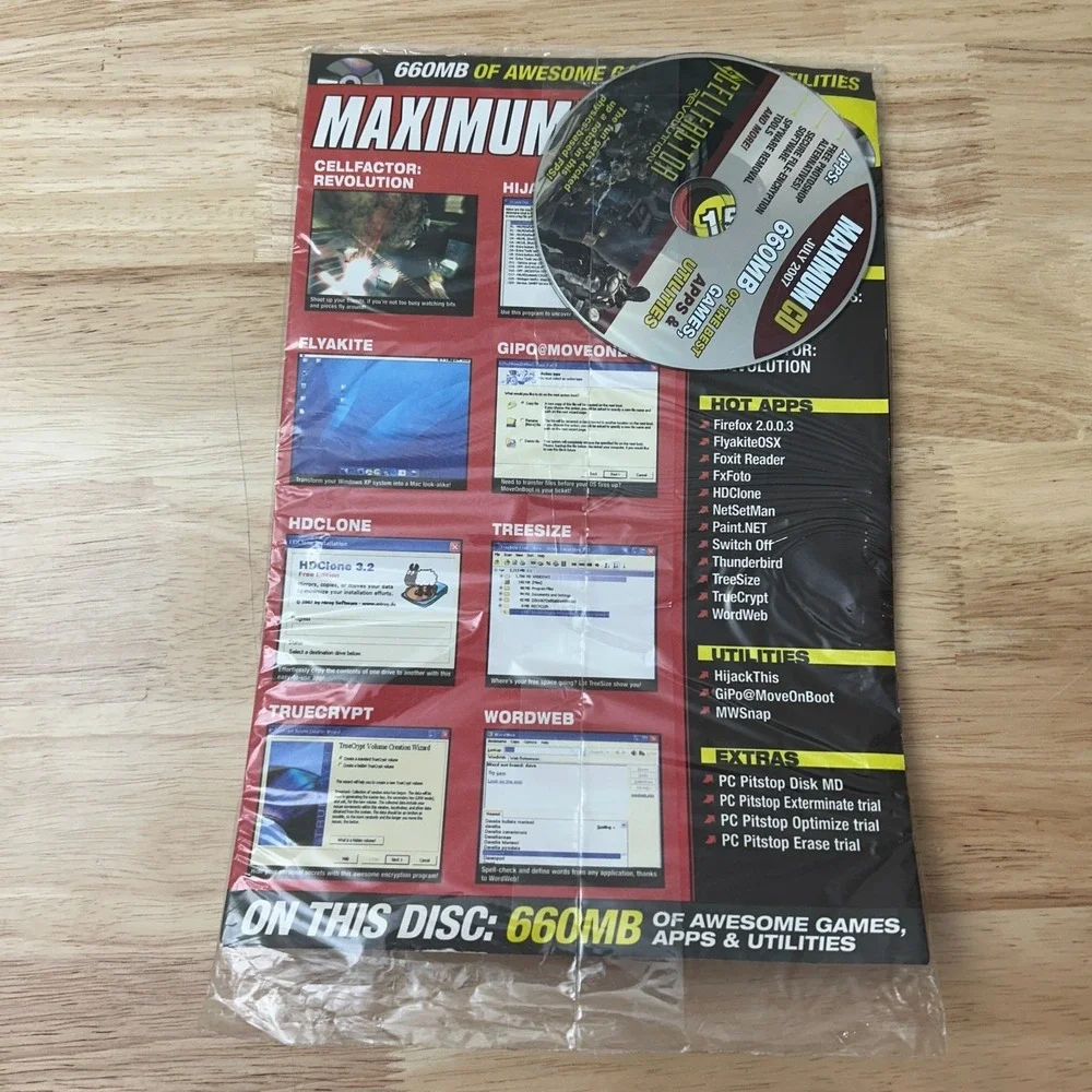 Maximum PC Magazine July 2007 Target Your Hotspots‎ CD-ROM CellFactor Included